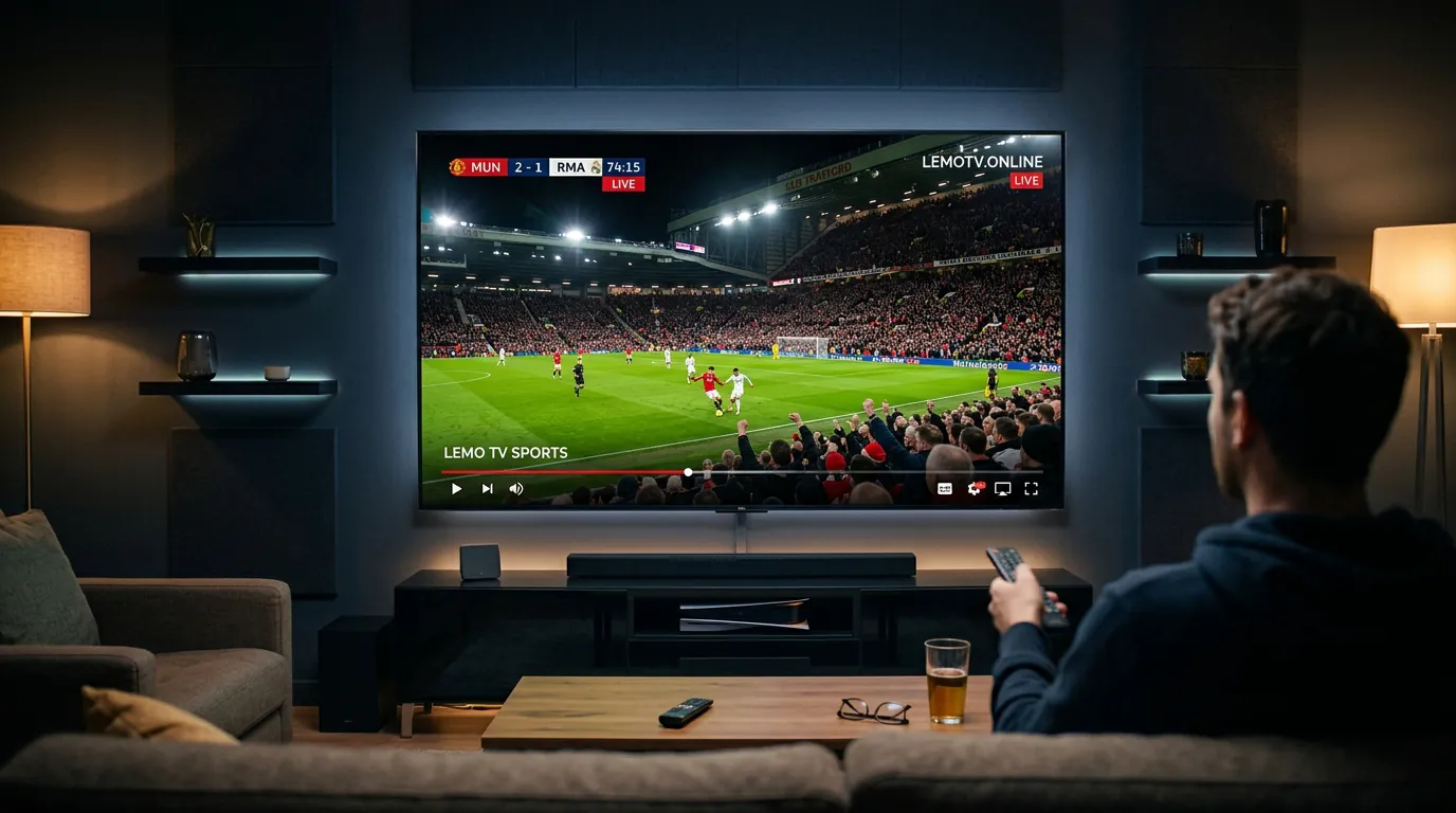 lemotv.online live sports streaming including NFL, NBA, and Premier League